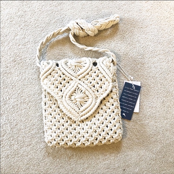 Tommy Bahama Handbags - Tommy Bahama Macrame Crossbody Bag